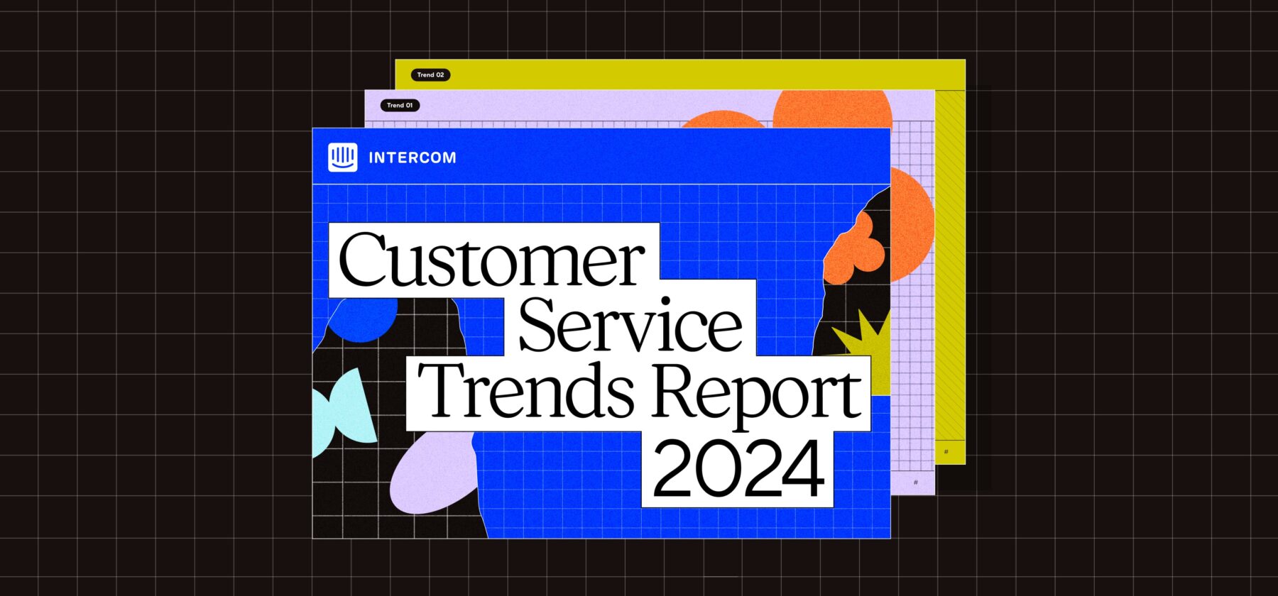 Intercom Customer Service Trends Report 2024 cover showing the shift in customer expectations driven by AI